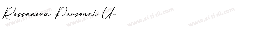 Rossanova Personal U字体转换